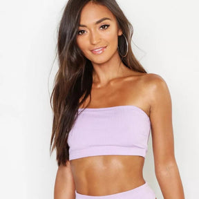 Soutien Gorge Bandeau Lilas