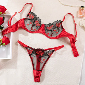 Ensemble Lingerie Rouge Et Noir