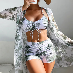 Maillot De Bain 3 Pièces Avec Short