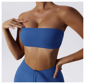 Soutien Gorge Bandeau Bleu Marine