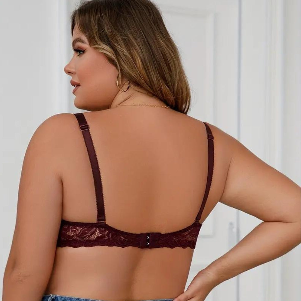 Soutien Gorge Bordeaux Dentelle