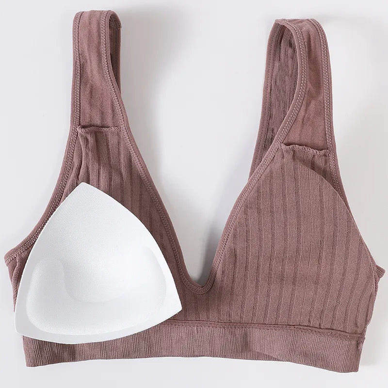 Soutien Gorge Coton Sans Armature