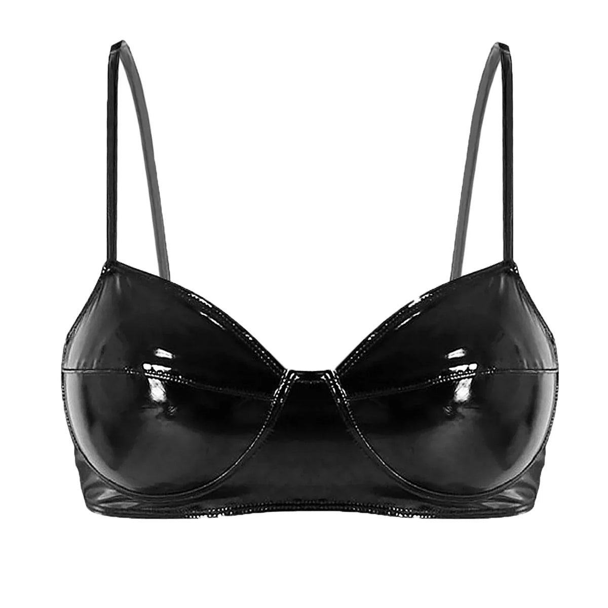 Soutien Gorge Cuir Noir