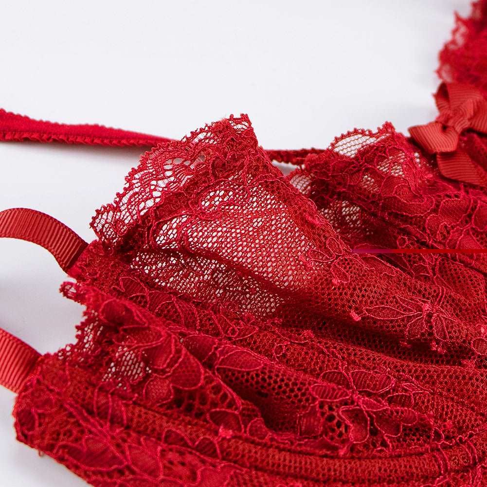 Soutien Gorge Rouge Dentelle